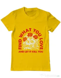Tricou ADLER barbat Find what you love Galben