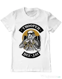 Tricou ADLER barbat Trooper Dee Jay Alb