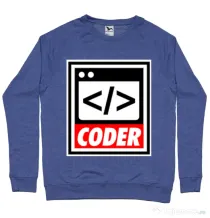 Bluza ADLER barbat Coder Albastru melanj