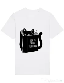 Tricou STANLEY STELLA barbat How to train your human Alb