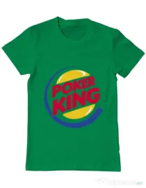 Tricou ADLER barbat Poker King Verde mediu