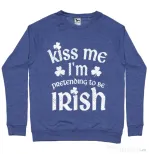 Bluza ADLER barbat Pretending to be irish Albastru melanj