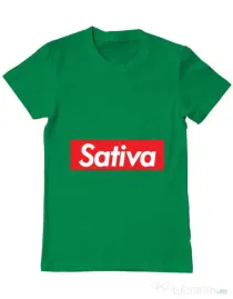 Tricou ADLER barbat Sativa Verde mediu
