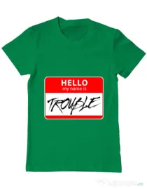 Tricou ADLER barbat Trouble Verde mediu