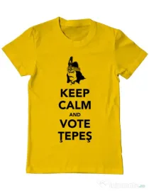 Tricou ADLER barbat Vote Tepes Galben