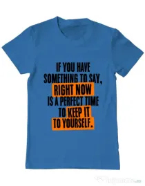 Tricou ADLER barbat Keep it to yourself Albastru azuriu