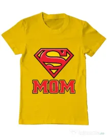 Tricou ADLER barbat Super mom Galben