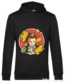 Hoodie barbat cu gluga Stranger Waffles Negru