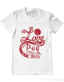 Tricou ADLER barbat Love Alb