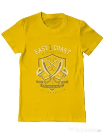 Tricou ADLER barbat East Coast Galben