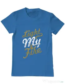 Tricou ADLER barbat Light My Fire Albastru azuriu