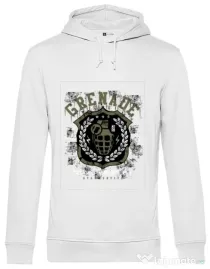 Hoodie barbat cu gluga Grenade Alb