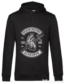 Hoodie barbat cu gluga Death Before Dishonor Negru