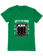 Tricou ADLER barbat Art Is The Bomb Verde mediu