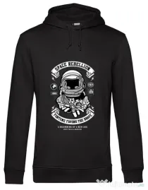 Hoodie barbat cu gluga Space Rebellion Negru