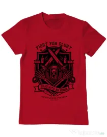 Tricou ADLER barbat Fight For Glory Rosu