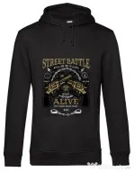 Hoodie barbat cu gluga Street Battle Negru