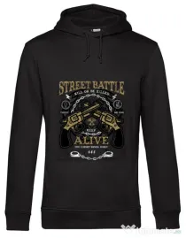 Hoodie barbat cu gluga Street Battle Negru