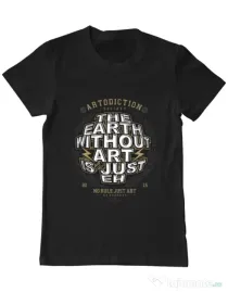 Tricou ADLER barbat The Earth Without Art Negru