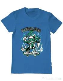Tricou ADLER barbat Vandalism Albastru azuriu