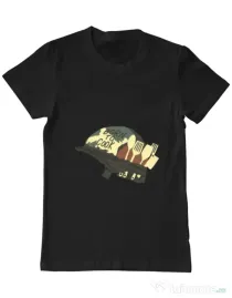 Tricou ADLER barbat Born To Cook Negru