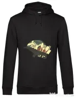 Hoodie barbat cu gluga Born To Cook Negru