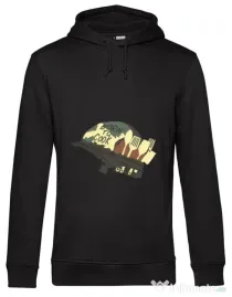 Hoodie barbat cu gluga Born To Cook Negru