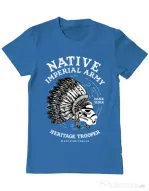 Tricou ADLER barbat Native Trooper Albastru azuriu
