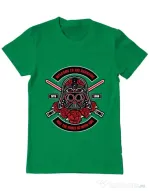 Tricou ADLER barbat Darth Vader Sugar Skull Verde mediu