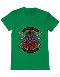 Tricou ADLER barbat Darth Vader Sugar Skull Verde mediu