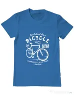 Tricou ADLER barbat Bicycle Albastru azuriu