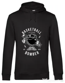 Hoodie barbat cu gluga Basketball Bomber Negru