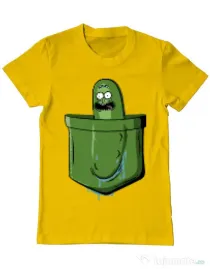 Tricou ADLER barbat Pocket Pickle Galben