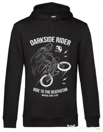 Hoodie barbat cu gluga Darkside rider Negru