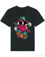 Tricou STANLEY STELLA barbat Donut skater Negru