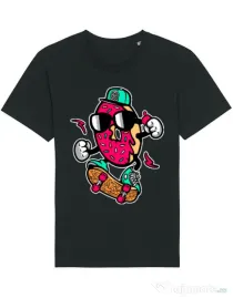 Tricou STANLEY STELLA barbat Donut skater Negru