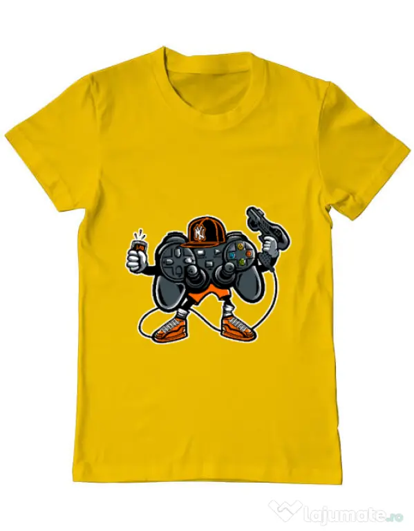 Tricou ADLER barbat Lets play Galben
