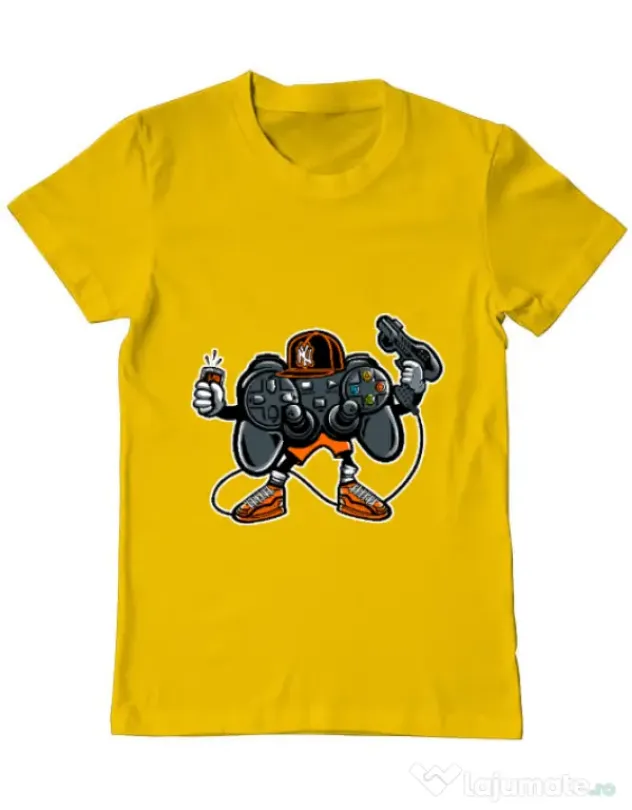 Tricou ADLER barbat Lets play Galben