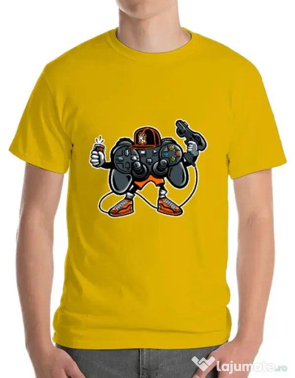 Tricou ADLER barbat Lets play Galben
