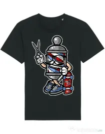 Tricou STANLEY STELLA barbat Barber Skater Negru