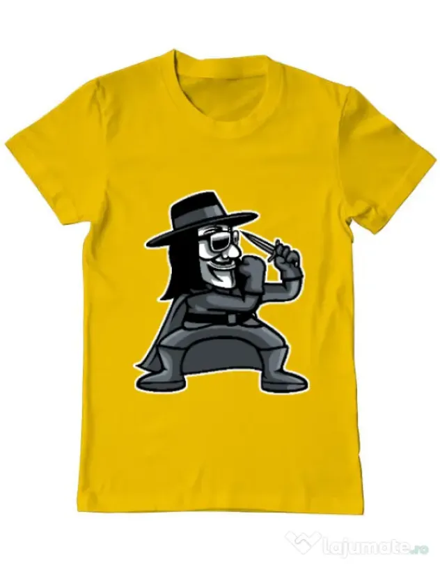Tricou ADLER barbat Fighting Vendetta Galben