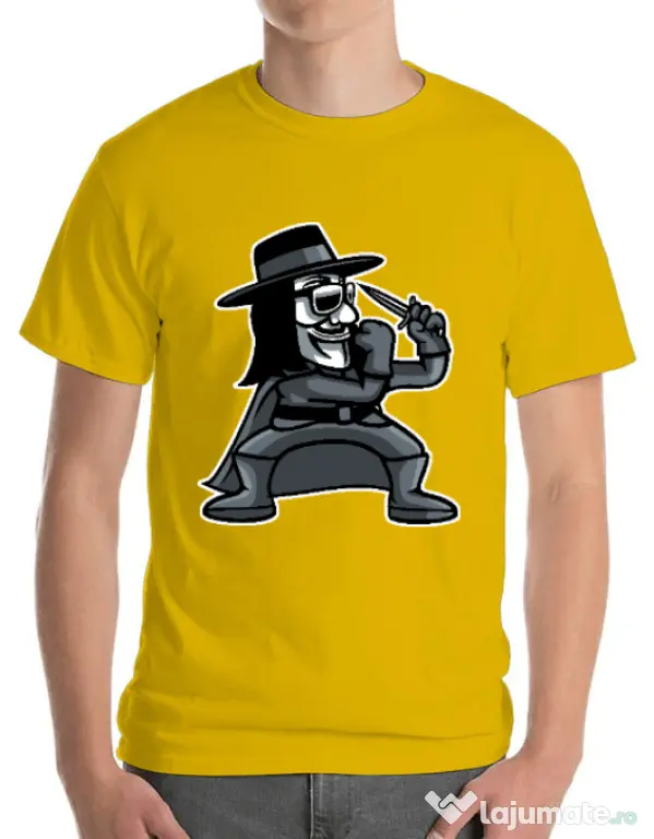 Tricou ADLER barbat Fighting Vendetta Galben