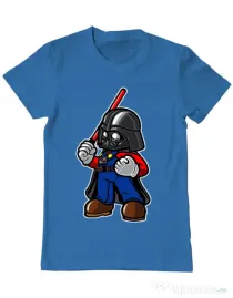 Tricou ADLER barbat Darth plumber Albastru azuriu