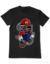 Tricou ADLER barbat Player head Negru
