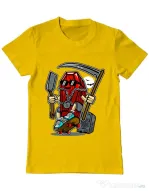 Tricou ADLER barbat Coffin Skater Galben