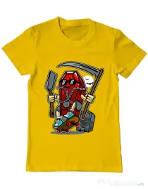 Tricou ADLER barbat Coffin Skater Galben