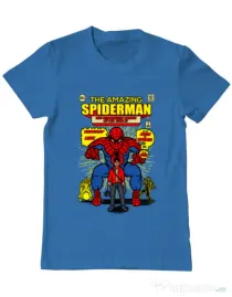 Tricou ADLER barbat The Amazing Spiderman Albastru azuriu