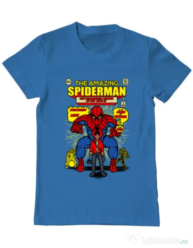 Tricou ADLER barbat The Amazing Spiderman Albastru azuriu