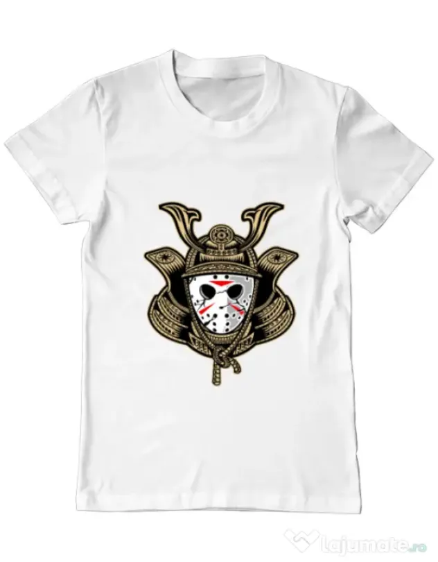 Tricou ADLER barbat Samurai Jason Alb