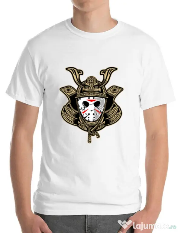 Tricou ADLER barbat Samurai Jason Alb